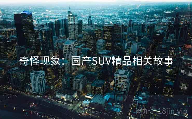 奇怪现象：国产SUV精品相关故事