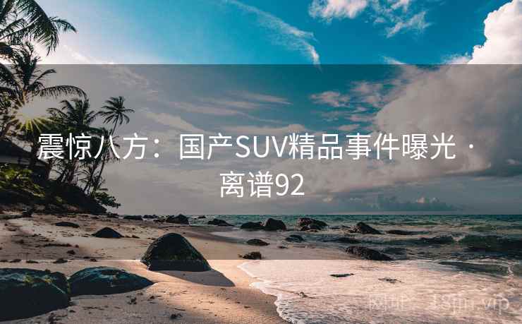 震惊八方:国产SUV精品事件曝光 · 离谱92 震惊八方:国产SUV精品事件曝光 · 离谱92